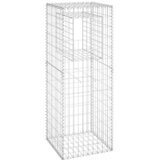  Gabionske stupne košare 2 kom 50 x 50 x 140 cm željezne | shoptok.hr