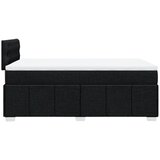  Krevet box spring s madracem crni 120 x 190 cm od tkanine | shoptok.hr