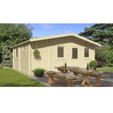 Male kuće Drvena vrtna kuća NAVIA 500 × 600 cm sa šindrom | shoptok.hr