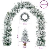 Mini božićno drvce 45 cm PVC i PE Zelena i bijela - Bijela 45 cm bez LED svjetala | shoptok.hr