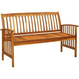  Vrtna klupa s jastukom 147 cm od masivnog bagremovog drva | shoptok.hr