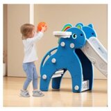  MamaKids dječji tobogan za dvorište i igraonicu, plavi 170 cm | shoptok.hr