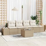  Set sofe 5 kom. Bež i krema poliratan | shoptok.hr