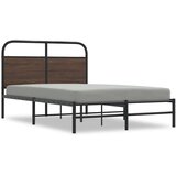 vidaXL Posteljni okvir brez vzmetnice 140x190 cm rjav hrast inž. les Cene