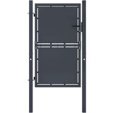 vidaXL Vrtna vrata čelična 100 x 200 cm antracit | shoptok.hr