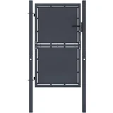 Vrtna vrata iz jekla 100x200 cm antracitna