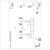  Stropna svetilka KARBON 4L bež, (21626933) | Shoptok.si