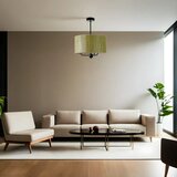 Opviq bambu 03 abajurlu 3 Lü Sarkıt avize greenblack chandelier Cene