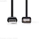 Nedis USB 2.0 Kabel USB A m – USB A z 2.0 m crni | Eponuda.ba