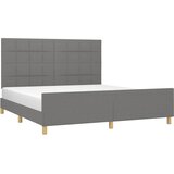  Okvir kreveta bez madraca tamnosivi 180x200 cm od tkanine | shoptok.hr