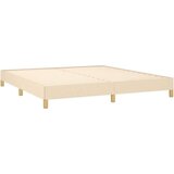  Krevet s oprugama i madracem krem 160x200 cm od tkanine | shoptok.hr
