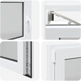  Prozor za podrum RISOR 110 x 50 cm PVC i staklo Bijela | shoptok.hr