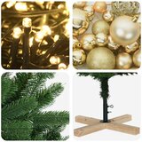  Umjetno božićno drvce s kuglicom 150 cm 150 LED lampica Slike