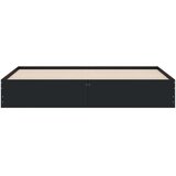 vidaXL Okvir kreveta s ladicama crni 160x200 cm konstruirano drvo | shoptok.hr