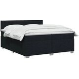  Boxspring krevet s madracem Crna 200 x 200 cm Tkanina - Crna 200 x 200 cm Dizajn linija | shoptok.hr