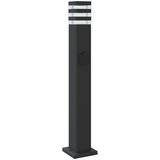  Vanjske podne svjetiljke s utičnicom 3kom crne 80cm aluminijske | shoptok.hr