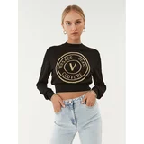 Versace Jeans Couture Pulover 75HAFM21 Črna Regular Fit
