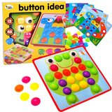  Kreativna Montessori mozaik slagalica s gumbima - slike za pričvršćivanje ZA1706 | shoptok.hr