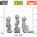 Green Stuff World 3D Printed Servo Skulls Set | 3D štampani servo lobanje set (8 kom, 1:48 razmera) | Eponuda.com