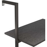  Naslanjajuća polica s 5 razine crna 64x35x185 cm | shoptok.hr