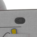 vidaXL Masažni naslonjač Oblačno siva tkanina | shoptok.hr