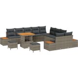  Vrtna sedežna garnitura 13 pcs Siva poli ratan, (5000144785) | Shoptok.si