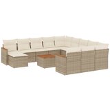 Maison Chic Seti vrtnega pohištva - Vrtna garnitura - Vrtni pohištvo set 13-delna z blazinami bež poli ratan, (21811074) | Shoptok.si