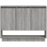  Komoda siva boja hrasta 97 x 31 x 75 cm od konstruiranog drva | shoptok.hr