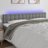  LED uzglavlje tamnosivo 160x5x78/88 cm od tkanine | shoptok.hr
