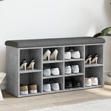 vidaXL Klupa za cipele siva boja betona 102x32x50 cm konstruirano drvo Cijene