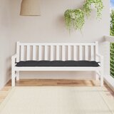  Jastuk za vrtnu klupu crni 180 x 50 x 7 cm od tkanine Oxford | Eponuda.ba