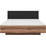MID.YOU postelja 180 cm x 200 cm , leseni material črna, barve hrasta | Shoptok.si