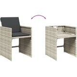  11-dijelni vrtni blagovaonski set s jastucima svijetlosivi | shoptok.hr