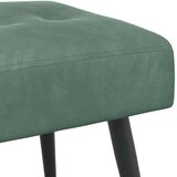  Klupa s gumbastim tkanjem Morska zelena 110 x 40 x 46 cm Baršun | shoptok.hr