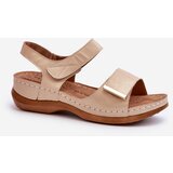 EVENTO PE1 Comfortable Women's Sandals with Velcro Beige Iphiope | Eponuda.ba