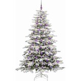  Umjetno božićno drvce s nogom Bijelo 210 cm PE i PVC | shoptok.hr