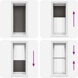 vidaXL Plisirana roleta crna 60x100 cm širina tkanine 59,4 cm | shoptok.hr