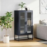 vidaXL Highboard Antracit 68x39x123 cm Jeklo | Shoptok.si