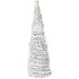 BIZZOTTO Božična dekoracija CONO FOREST BIANCO H40 Bela Cene