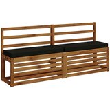  Jastučići za klupe - 2 dijela VUGHT 2 pcs 100% poliester Crna | shoptok.hr