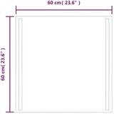  LED kupaonsko ogledalo 60x60 cm | shoptok.hr
