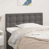  Posteljno vzglavje sivo 90x5x78/88 cm umetno usnje, (20953679) | Shoptok.si