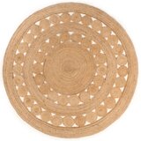 vidaXL Preproga pletena iz jute 180 cm okrogla Cene