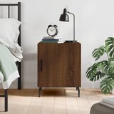 vidaXL Nočna omarica rjavi hrast 40x40x50 cm inženirski les | Shoptok.si