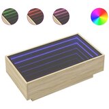 Maison Chic Klubska mizica - kavna mizica - Nizka mizica LED sonoma hrast 90x50x30 cm inženirski les, (21753442) | Shoptok.si