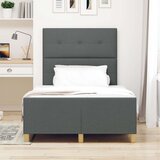  Postelja Temno Siva 120x190 cm Tekstil, (22049159) | Shoptok.si
