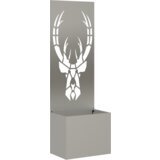 vidaXL Vrtni Sadič s Dekorativnom Pločom Rđa 50 x 140 cm | shoptok.hr