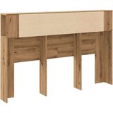 vidaXL Vzglavna omarica artisan hrast 160x18,5x103,5 cm inženirski les | Shoptok.si
