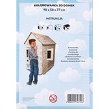 House XXL with a car 3D coloring book for children | shoptok.hr