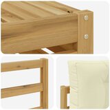  Set vanjskih sofa 6 kom. Bijela i krem Poliester | shoptok.hr